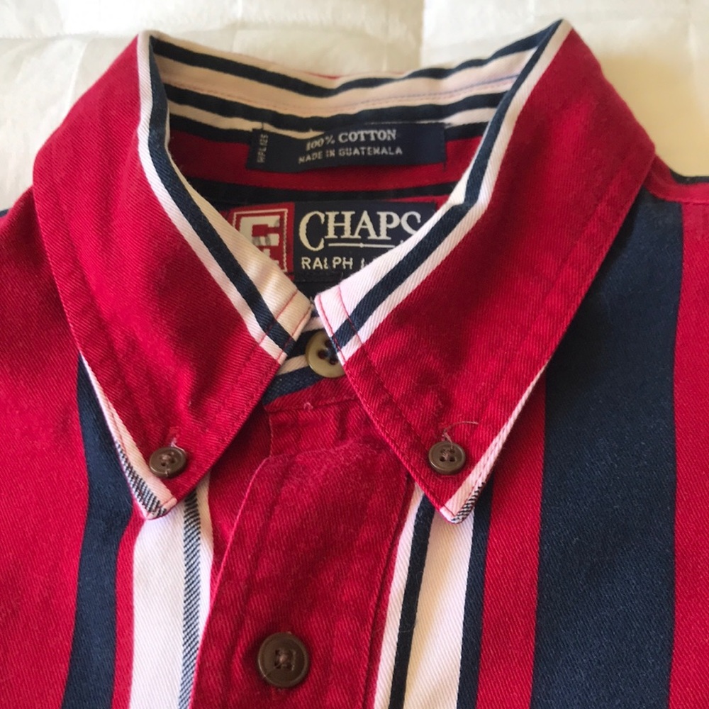 Chaps Striped Cotton Oxford